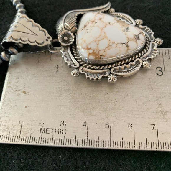 Womens Navajo Sterling White Necklaces Pendant L20 - Picture 11 of 12
